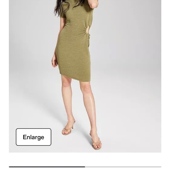 And Now This brand from Macy’s, cut-out, bodycon dress. 1X, rust color - Picture 13 of 13